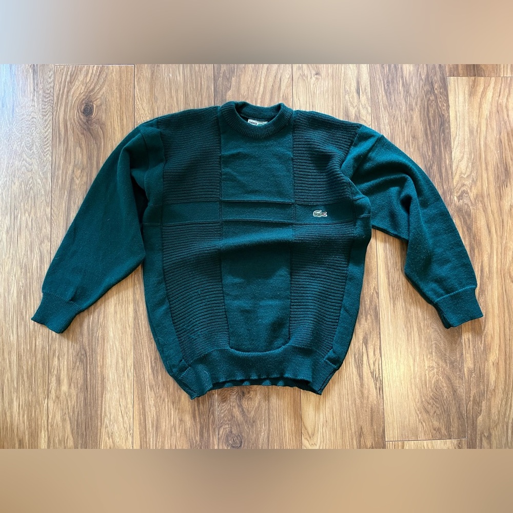 Vintage boxy Lacoste sweater, made in France